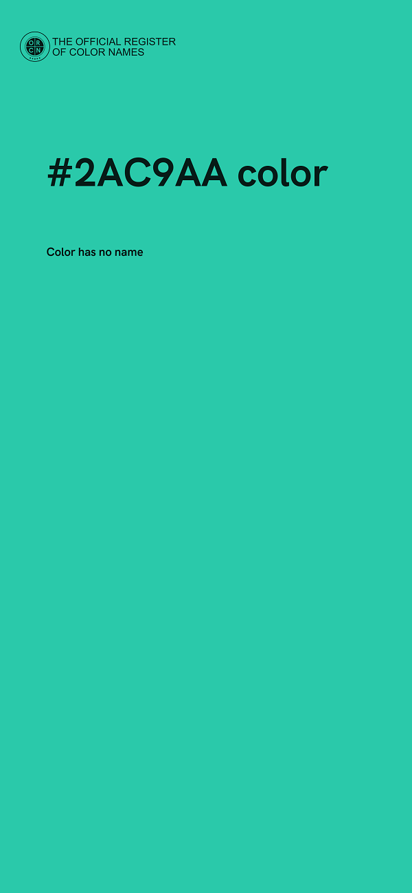 #2AC9AA color image