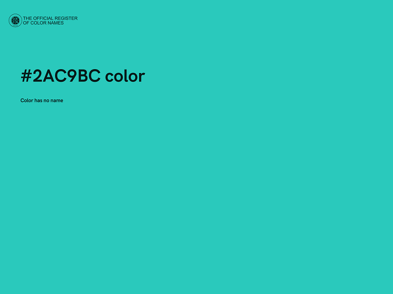 #2AC9BC color image