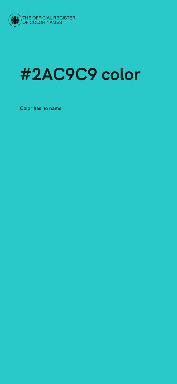 #2AC9C9 color image