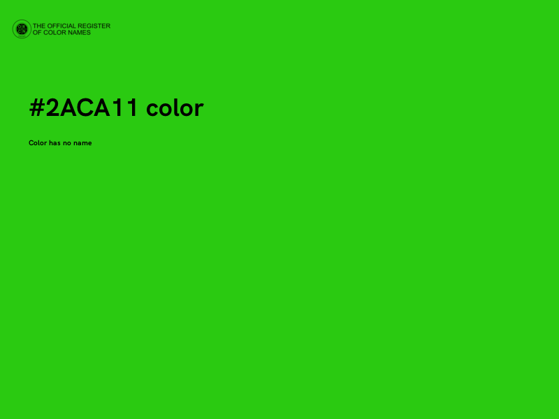 #2ACA11 color image