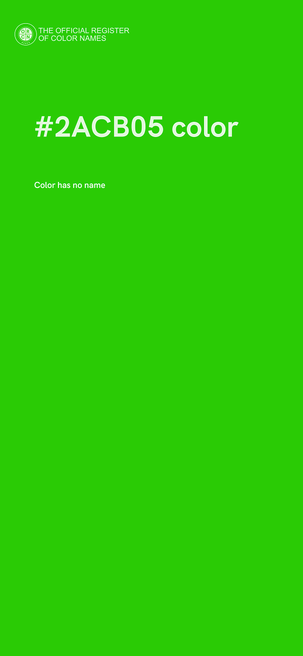 #2ACB05 color image