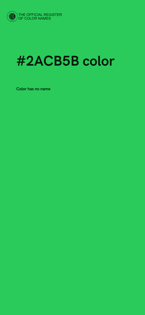 #2ACB5B color image