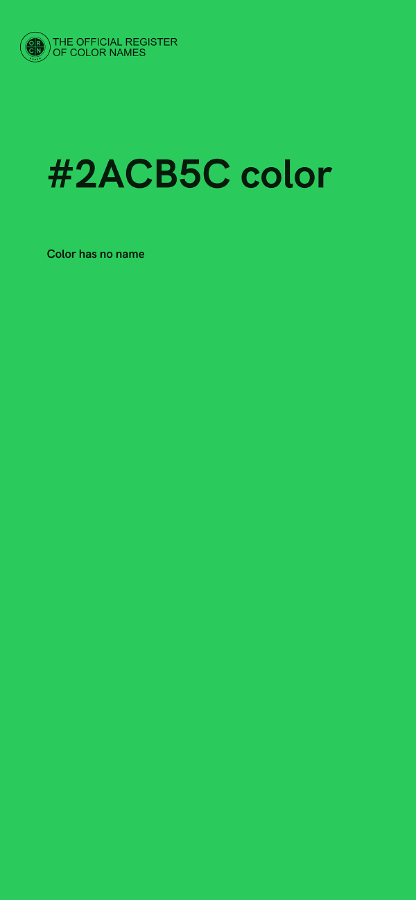#2ACB5C color image