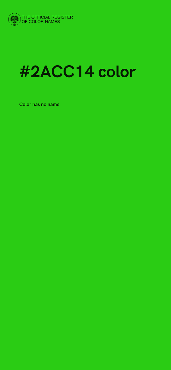 #2ACC14 color image
