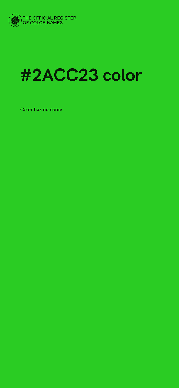 #2ACC23 color image