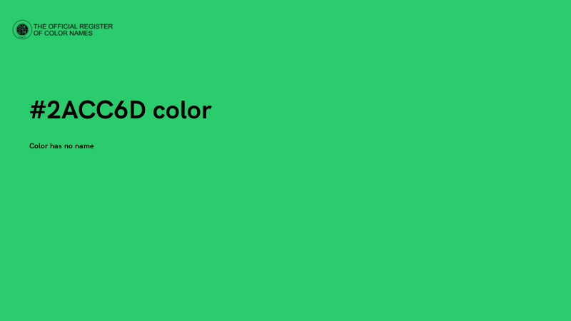 #2ACC6D color image