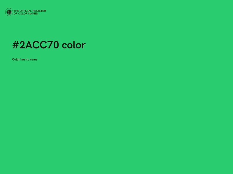 #2ACC70 color image