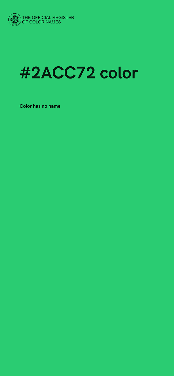 #2ACC72 color image