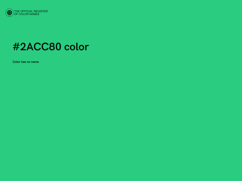 #2ACC80 color image