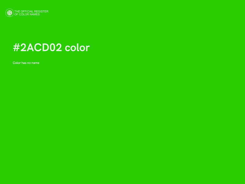 #2ACD02 color image