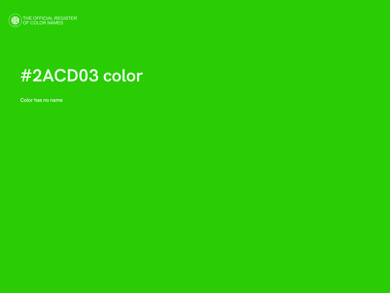 #2ACD03 color image