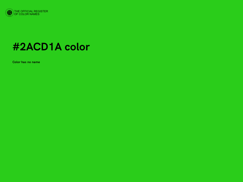 #2ACD1A color image