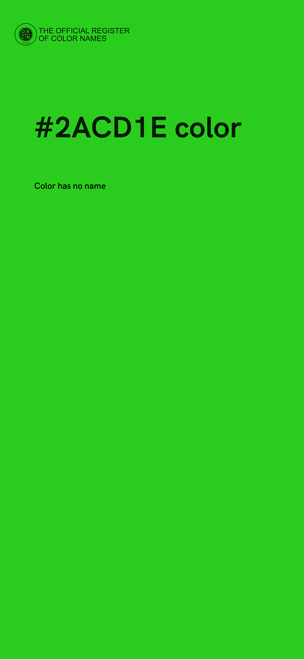 #2ACD1E color image