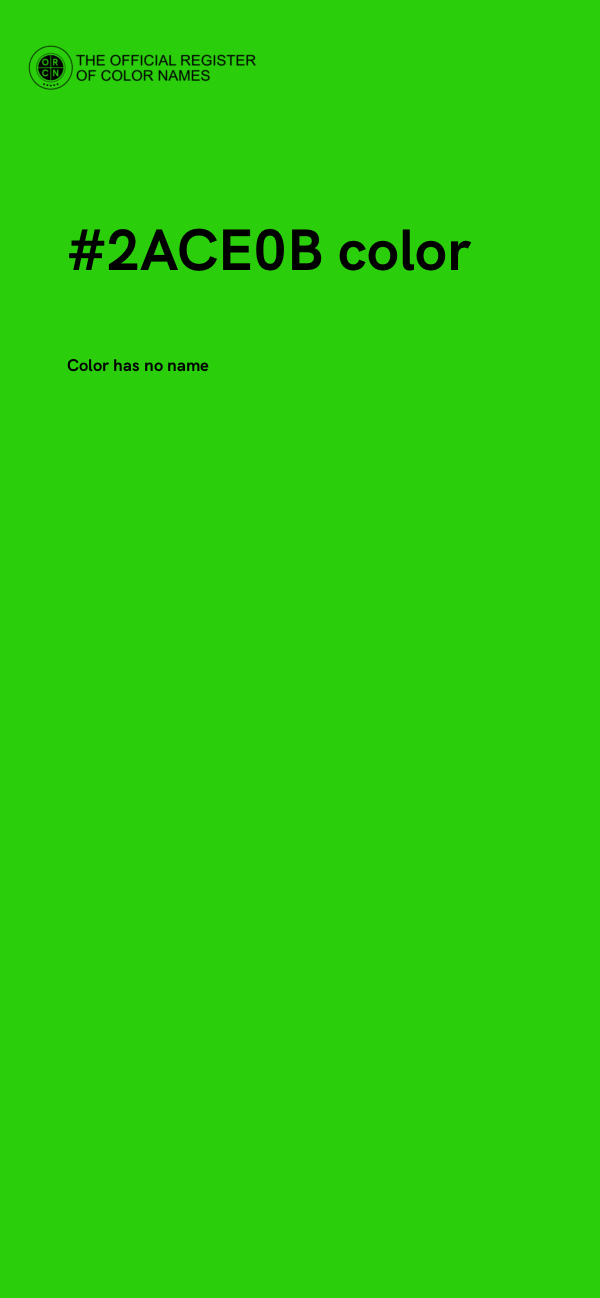 #2ACE0B color image