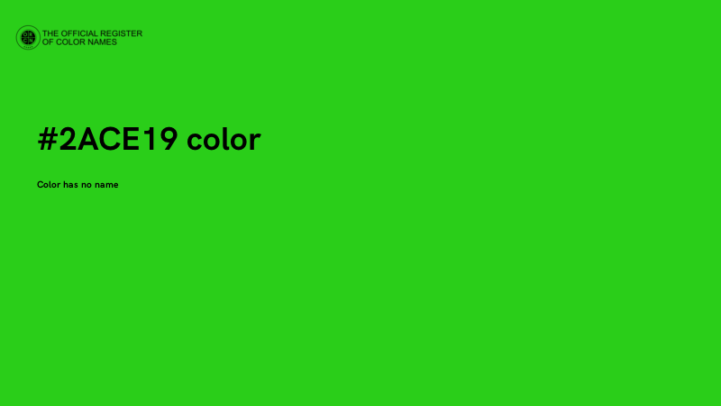 #2ACE19 color image