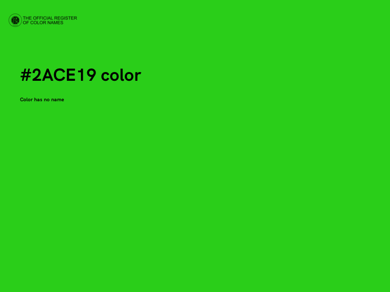 #2ACE19 color image