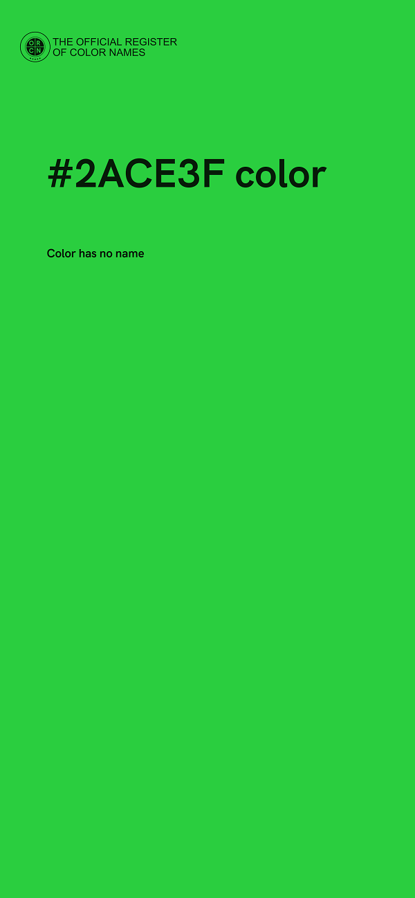 #2ACE3F color image