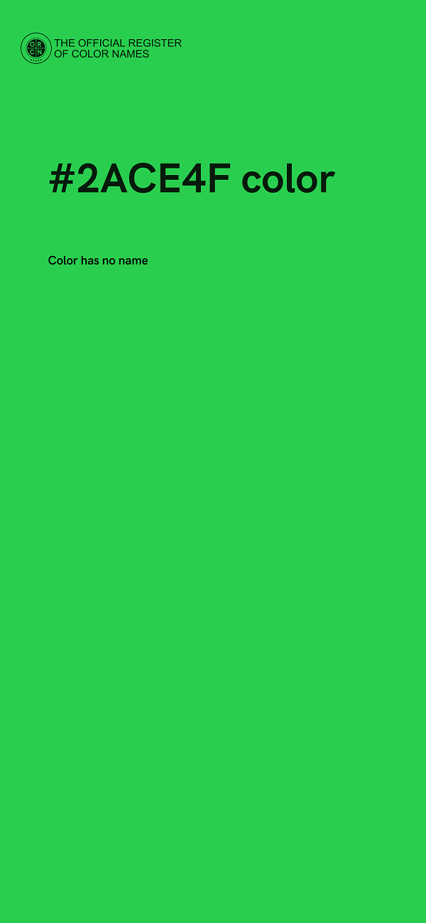 #2ACE4F color image