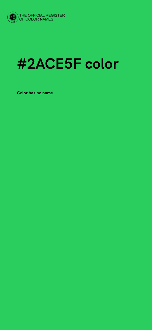 #2ACE5F color image