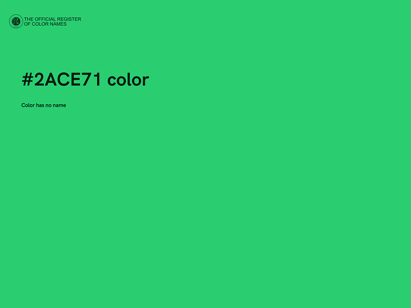 #2ACE71 color image