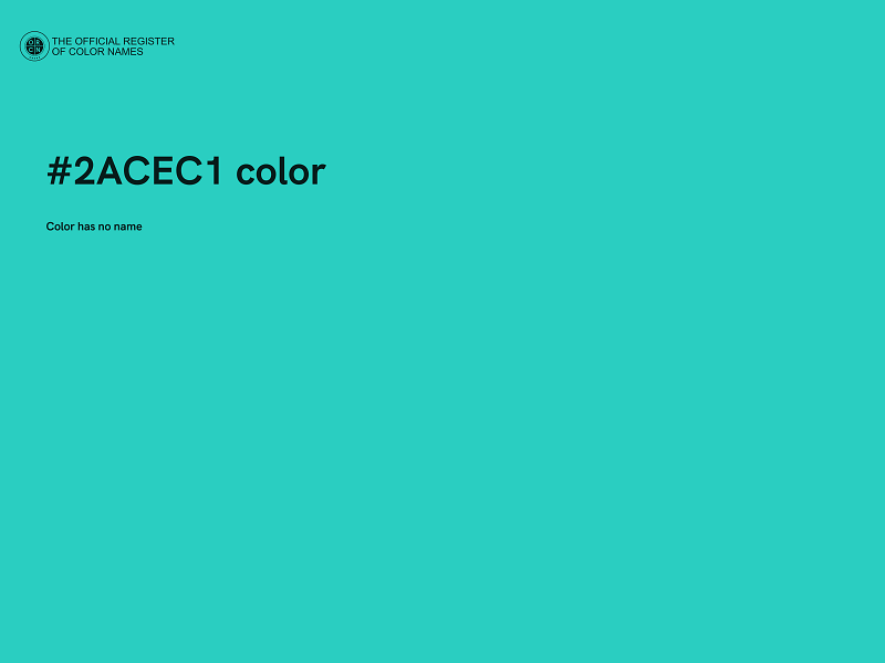 #2ACEC1 color image
