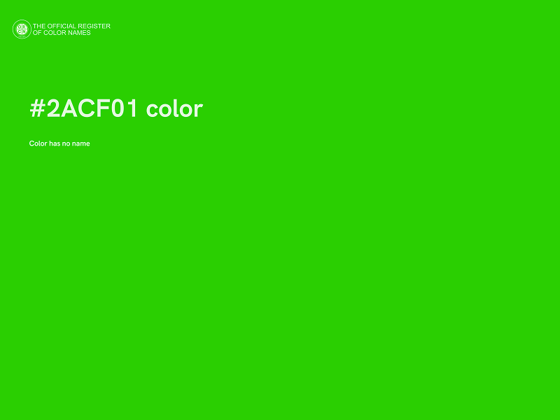 #2ACF01 color image