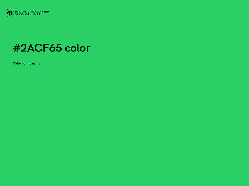 #2ACF65 color image