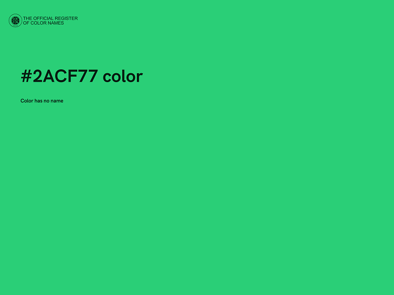 #2ACF77 color image