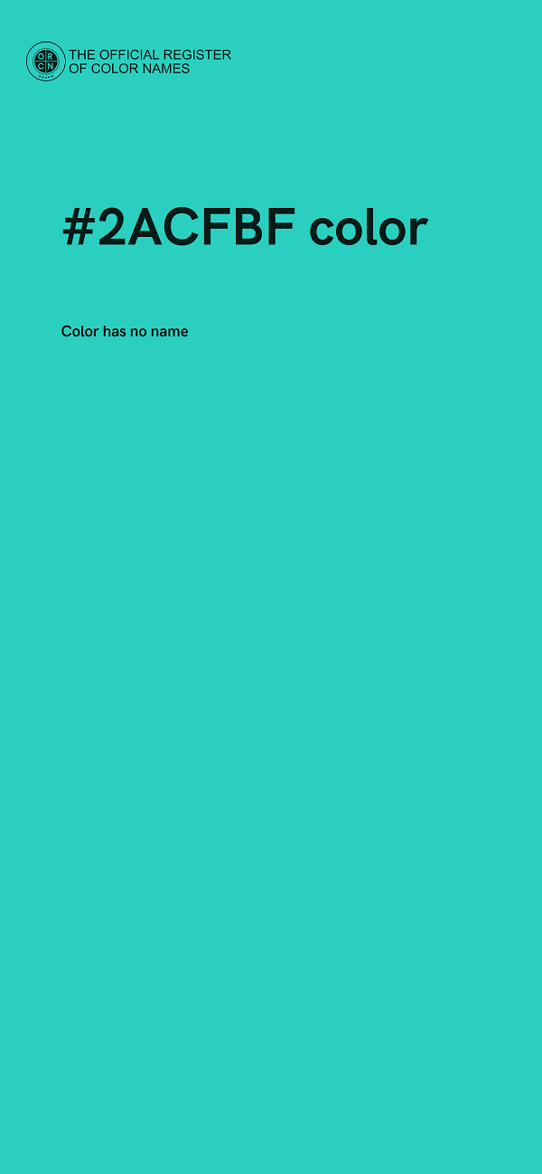 #2ACFBF color image
