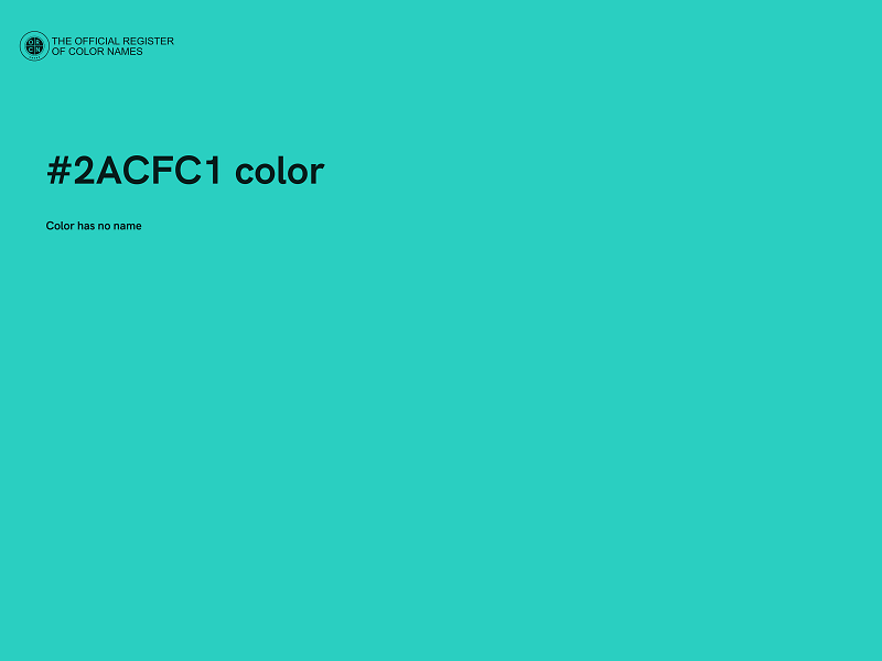 #2ACFC1 color image