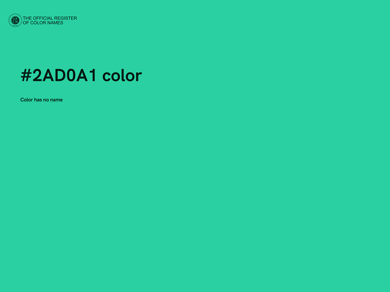 #2AD0A1 color image