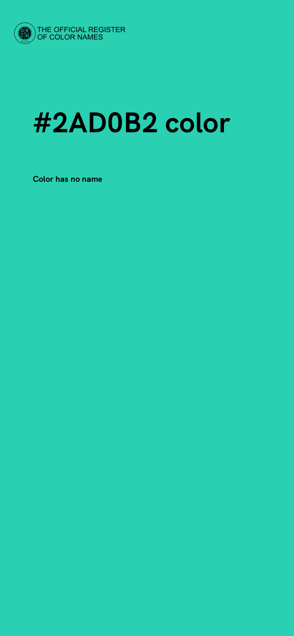 #2AD0B2 color image
