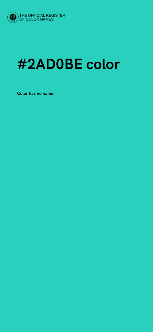#2AD0BE color image