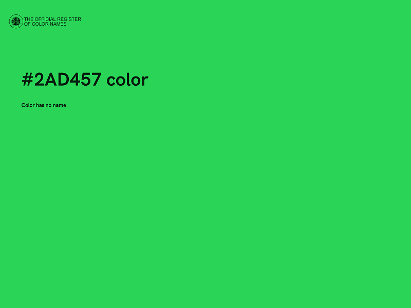 #2AD457 color image