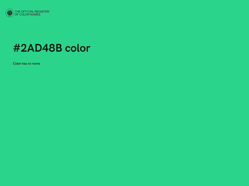 #2AD48B color image