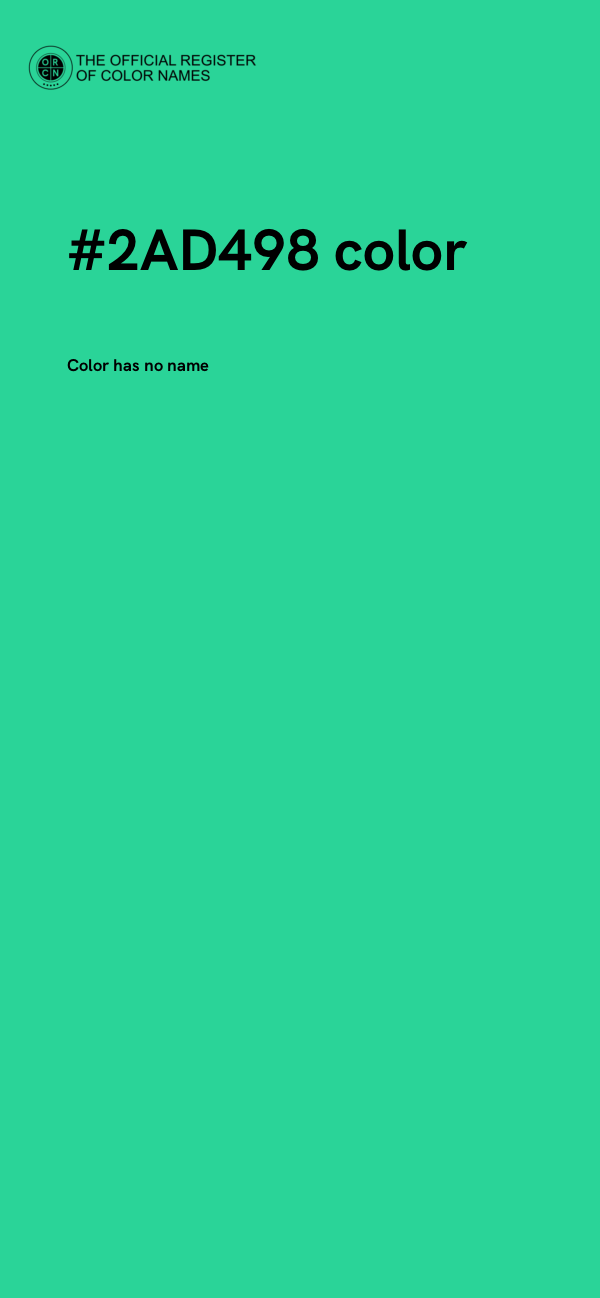 #2AD498 color image