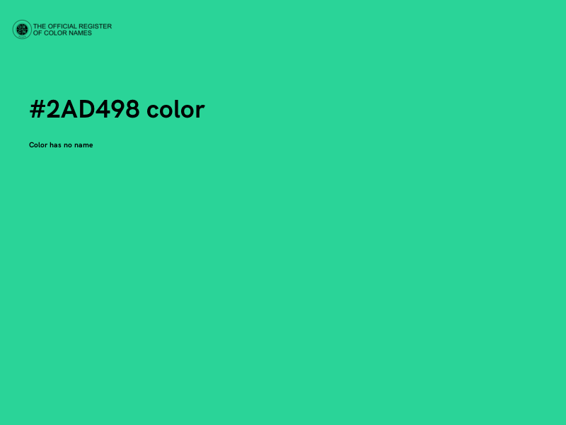 #2AD498 color image