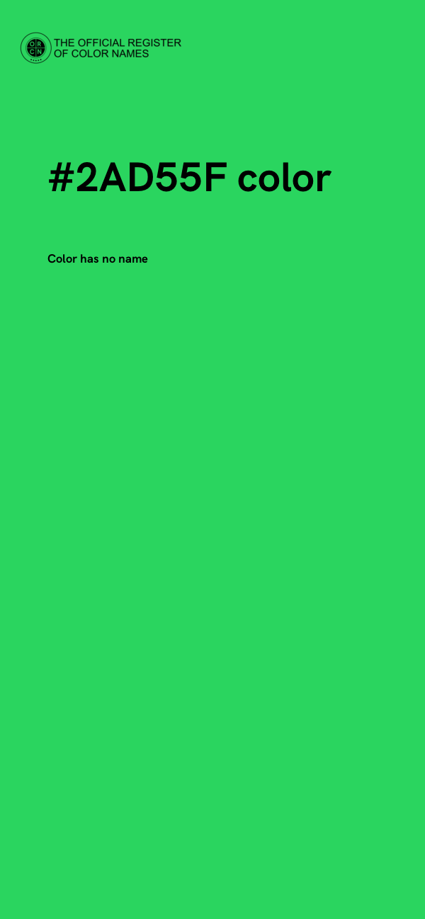 #2AD55F color image