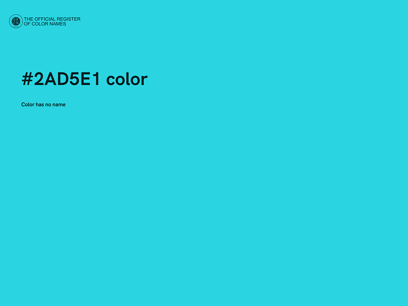 #2AD5E1 color image
