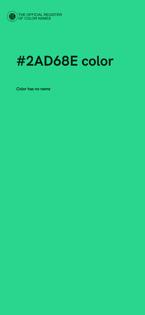 #2AD68E color image