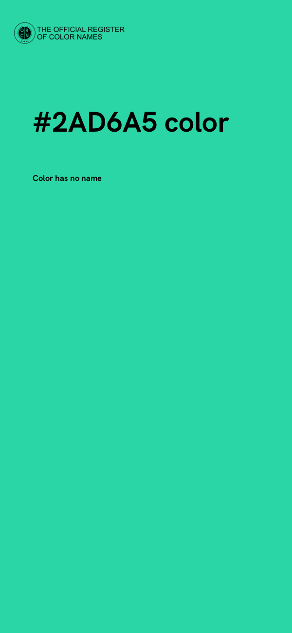 #2AD6A5 color image