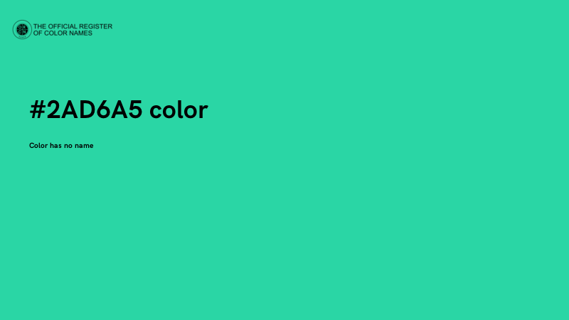 #2AD6A5 color image
