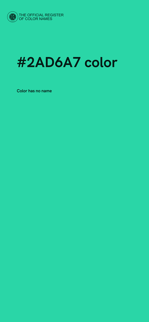 #2AD6A7 color image
