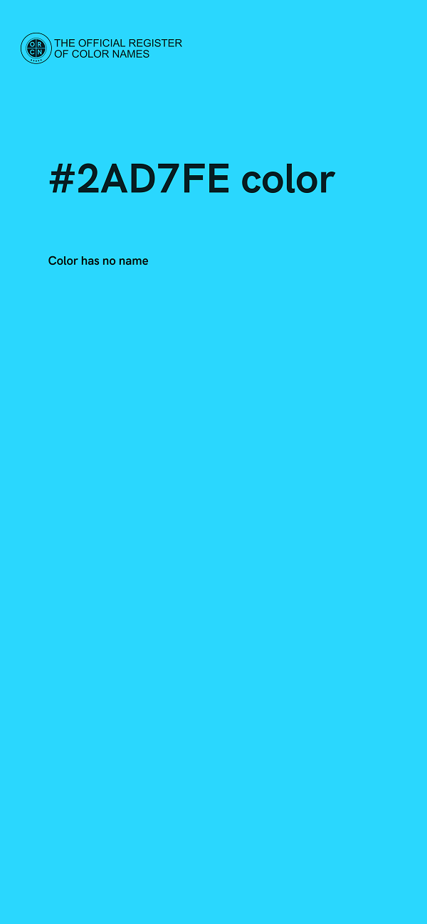 #2AD7FE color image