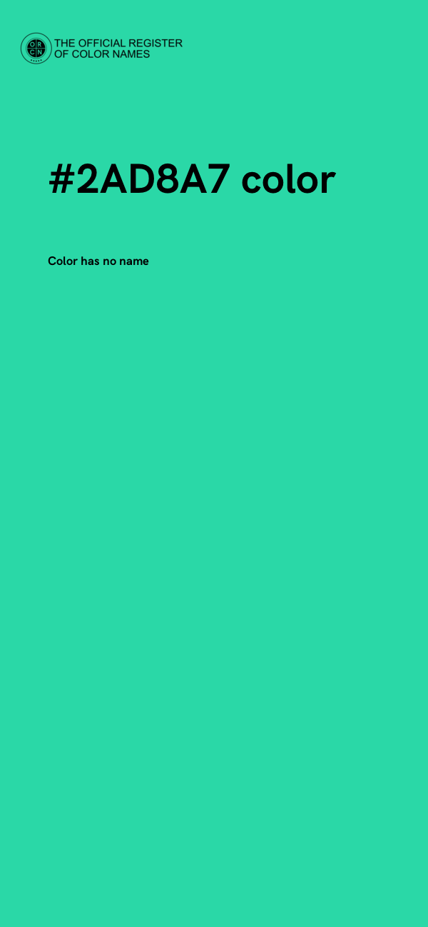 #2AD8A7 color image