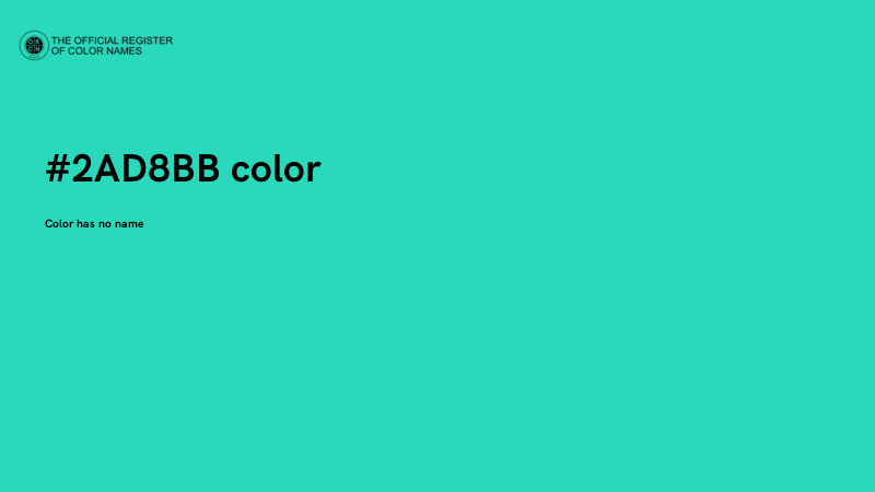 #2AD8BB color image