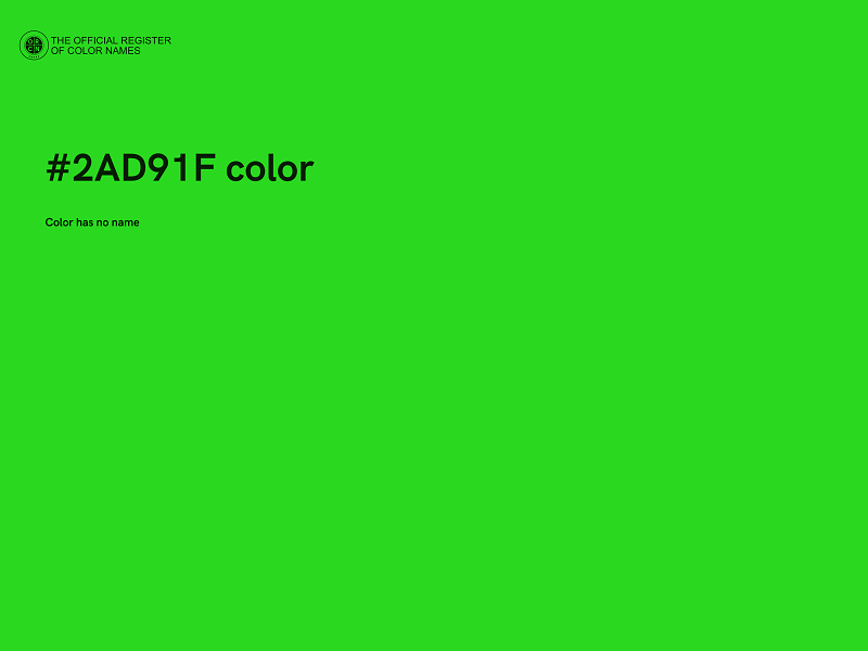 #2AD91F color image
