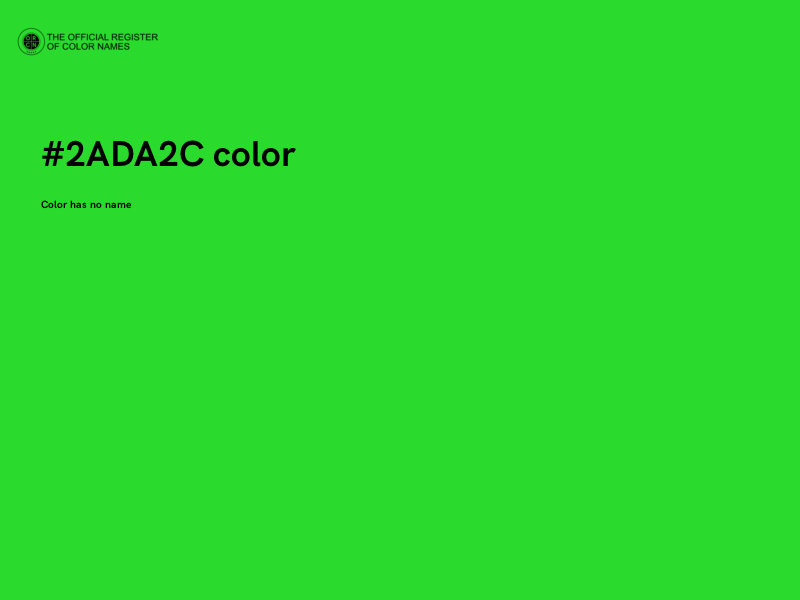 #2ADA2C color image