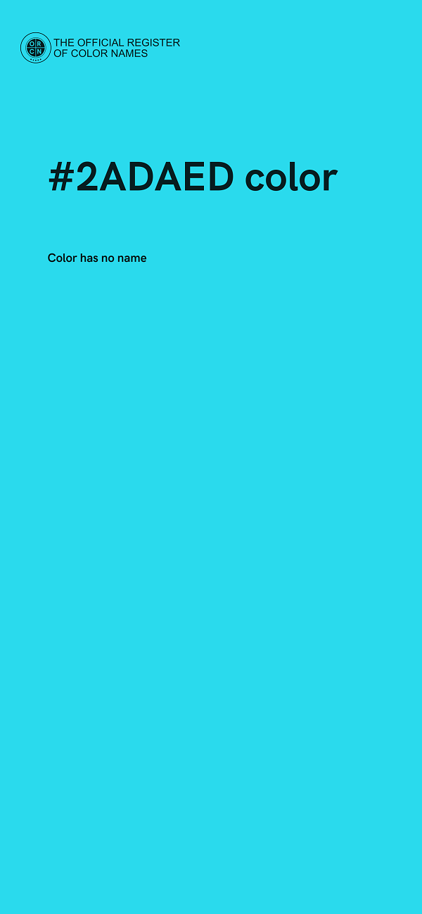 #2ADAED color image