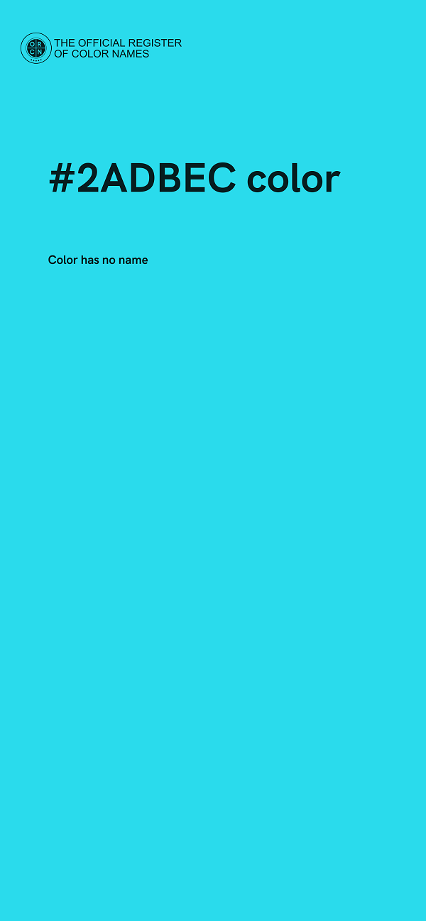 #2ADBEC color image